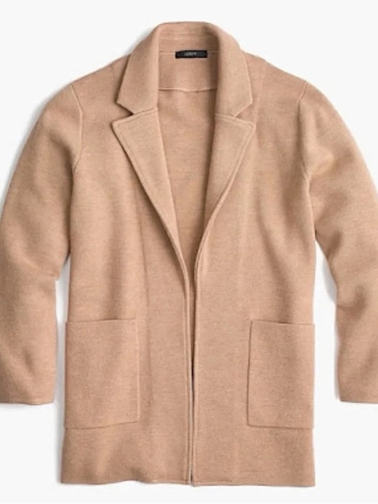 J. Crew Jackets & Blazers - J. Crew Women's Sophie sweater blazer jacket in camel color. Size XS